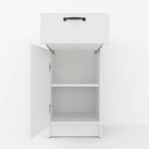 Тумба низ 400мм К-54 (без стільниці) Білий foto 2