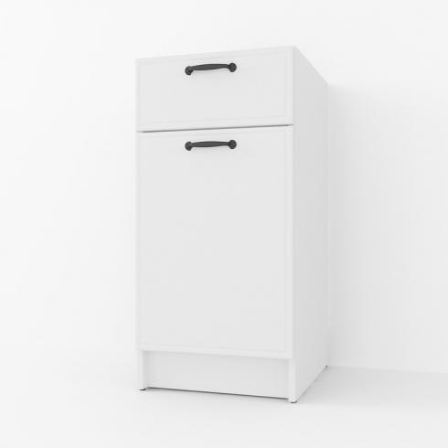 Тумба низ 400мм К-54 (без стільниці) Білий