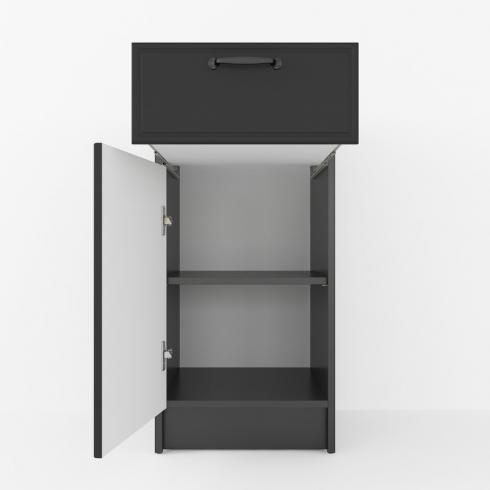 Тумба низ 400мм К-54 (без стільниці) Чорний foto 2