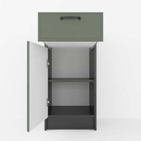 Тумба низ 400мм К-54 (без стільниці) Чорний+Камуфляж foto 2