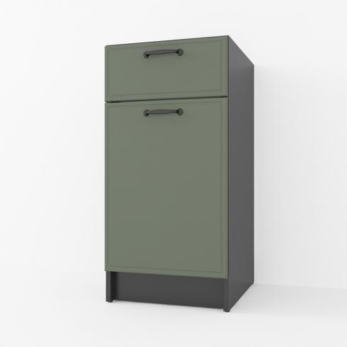 Тумба низ 400мм К-54 (без стільниці) Чорний+Камуфляж