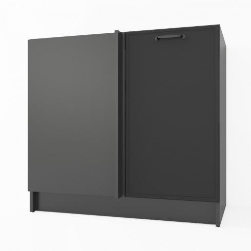 Тумба кутова низ К-74 Чорний