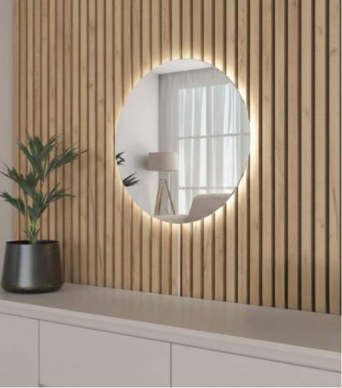 Кругле дзеркало з підсвіткою В-27, 55см