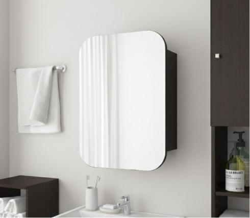 Прямокутне дзеркало з шафкою М-30, 70*50 Венге темний