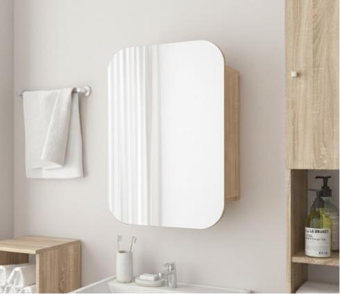 Прямокутне дзеркало з шафкою М-29, 65*50 Дуб Сонома