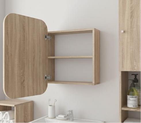 Прямокутне дзеркало з шафкою М-29, 65*50 Дуб Сонома foto 2