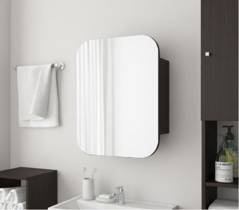 Прямокутне дзеркало з шафкою М-28, 60*50 Венге Темний