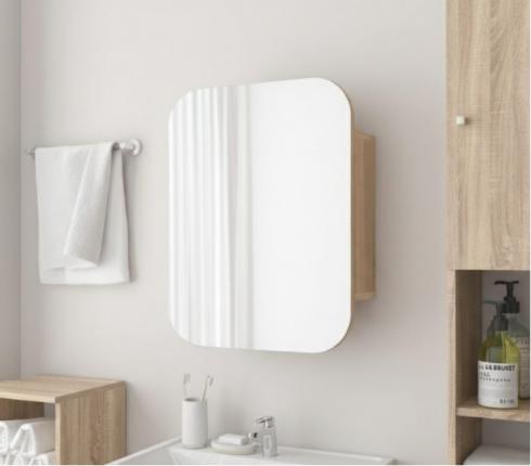 Прямокутне дзеркало з шафкою М-28, 60*50 Дуб Сонома