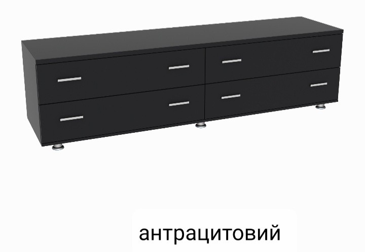 Тумба під телевізор TV1 Антрацитовий