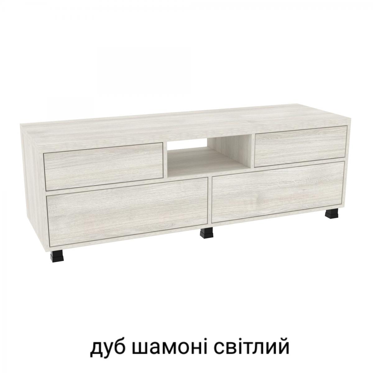 Тумба під телевізор TV3 Дуб Шамоні Світлий