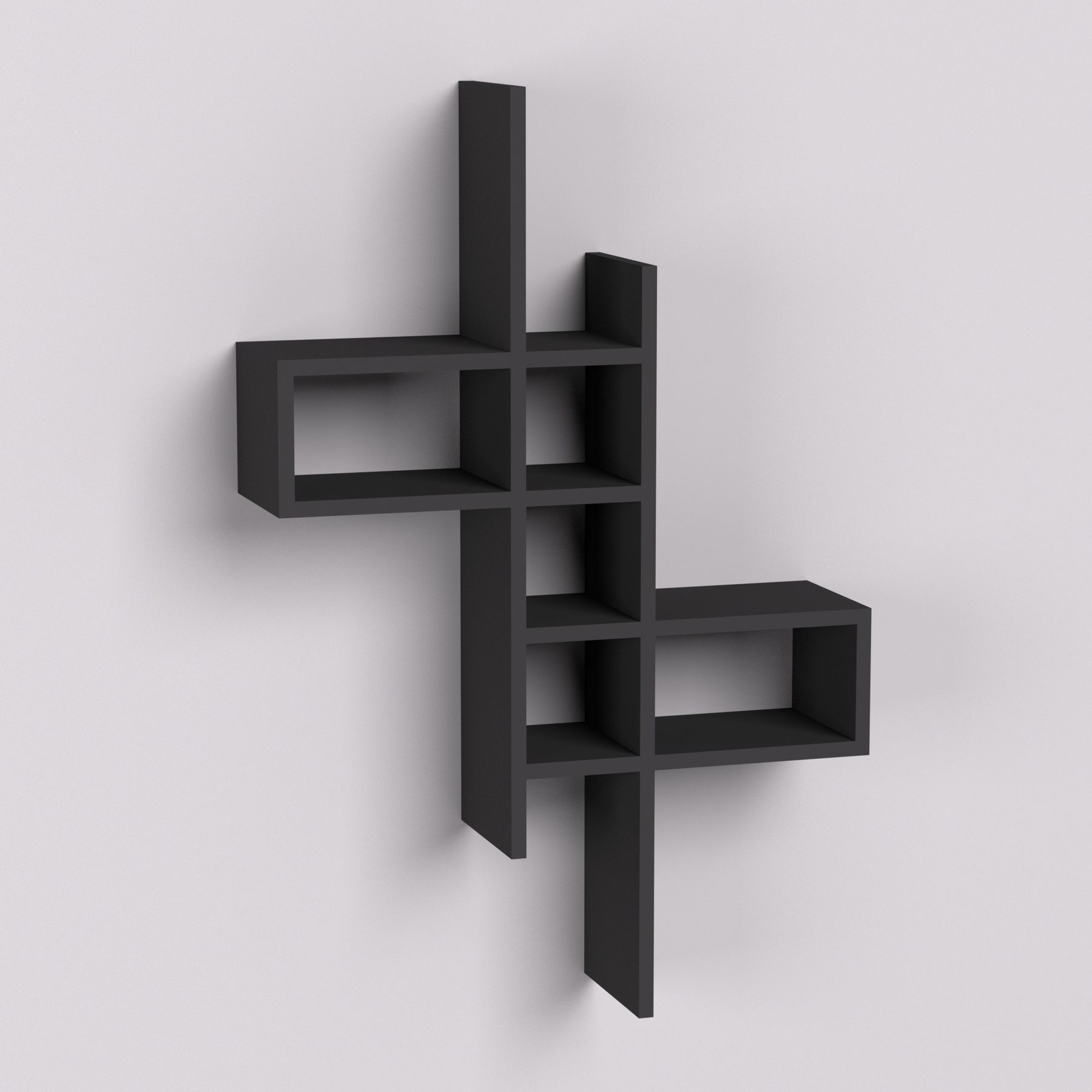 Полиця навісна П-2, Антрацит, 630/180/960