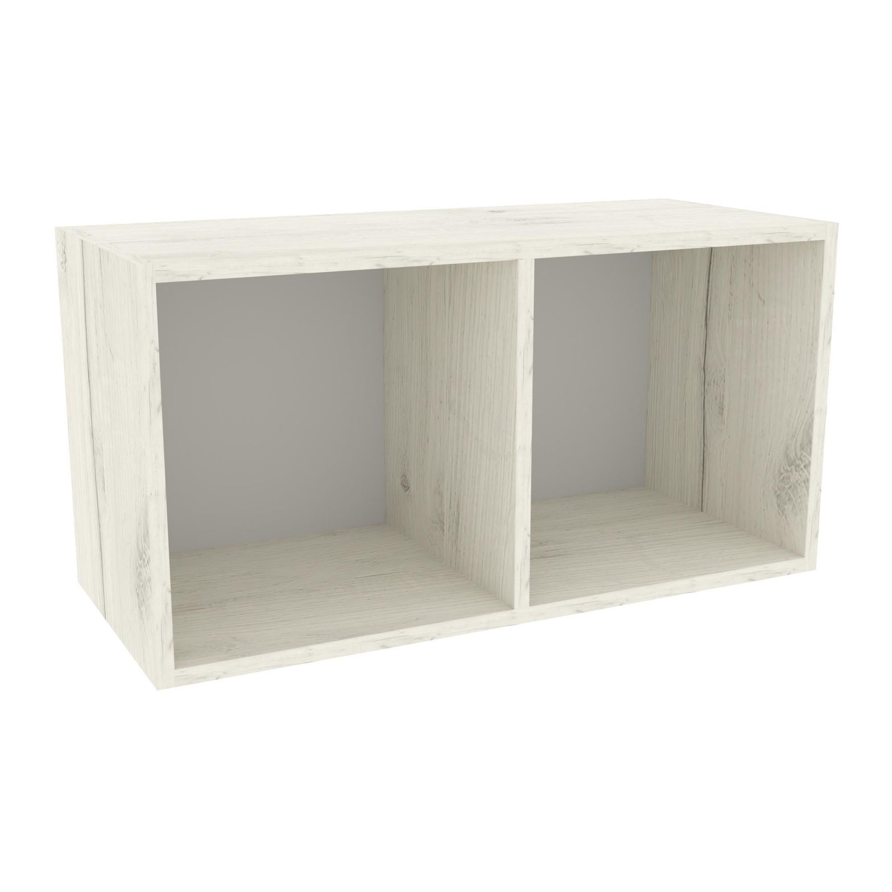 Полиця навісна К-15, Дуб Крафт Білий, 700/300/360