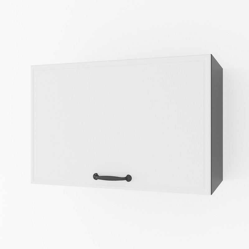 Шафа навісна 600мм, витяжка К-52 Чорний+Білий