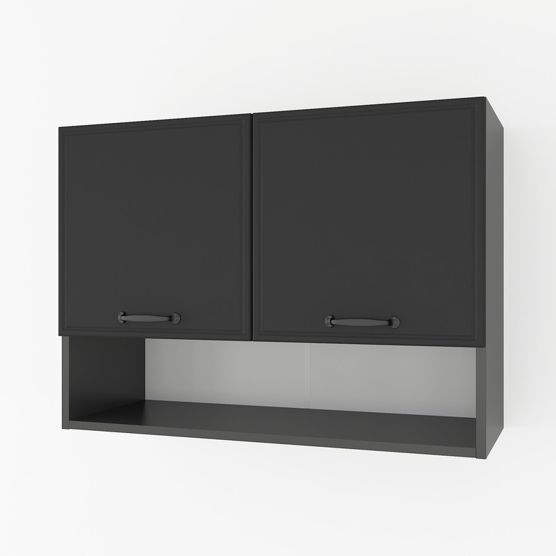 Шафа навісна з нішою 800мм К-53 Чорний