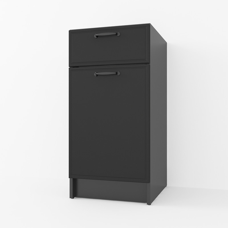 Тумба низ 400мм К-54 (без стільниці) Чорний