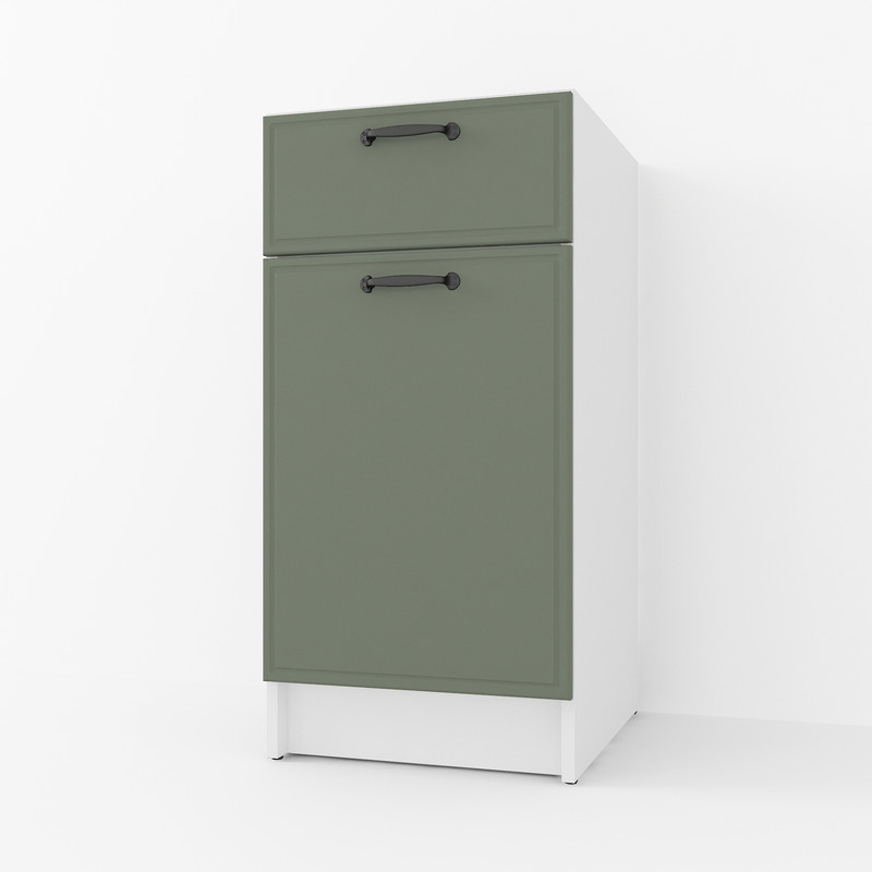 Тумба низ 400мм К-54 (без стільниці) Білий+Камуфляж