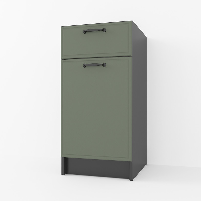 Тумба низ 400мм К-54 (без стільниці) Чорний+Камуфляж