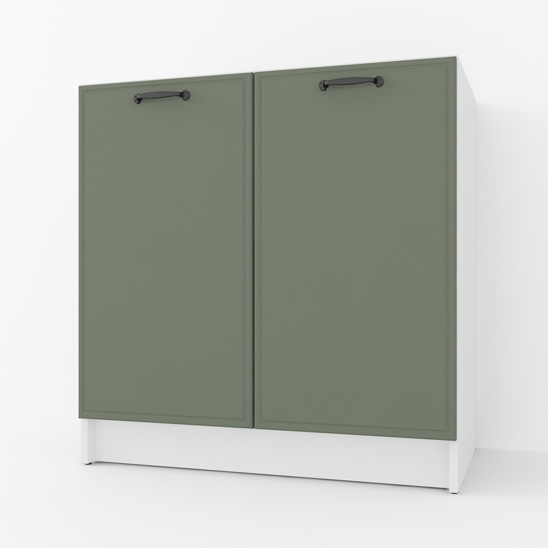 Тумба низ 800мм, К-66 (без стільниці) Білий+Камуфляж