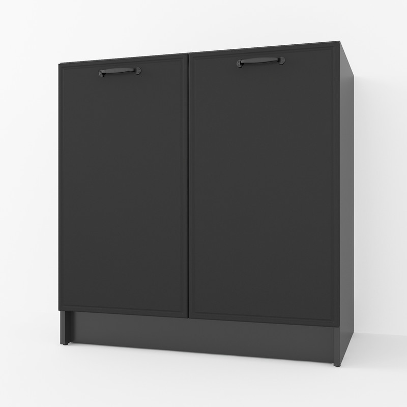 Тумба низ 800мм, К-66 (без стільниці) Чорний