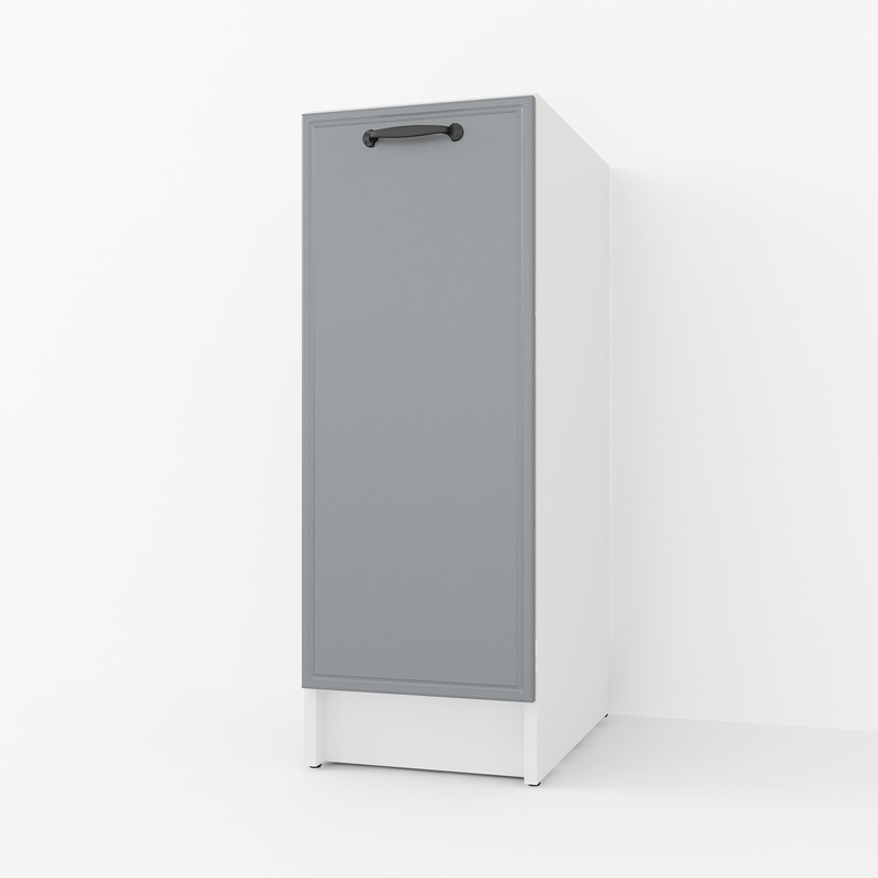 Тумба низ 300мм К-57 (без стільниці) Білий+Асфальт