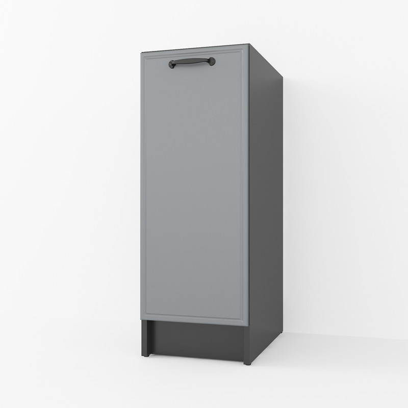 Тумба низ 300мм К-57 (без стільниці) Чорний+Асфальт