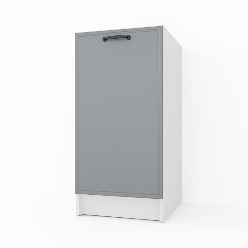 Тумба низ 400мм (без стільниці) К-64 Білий+Асфальт