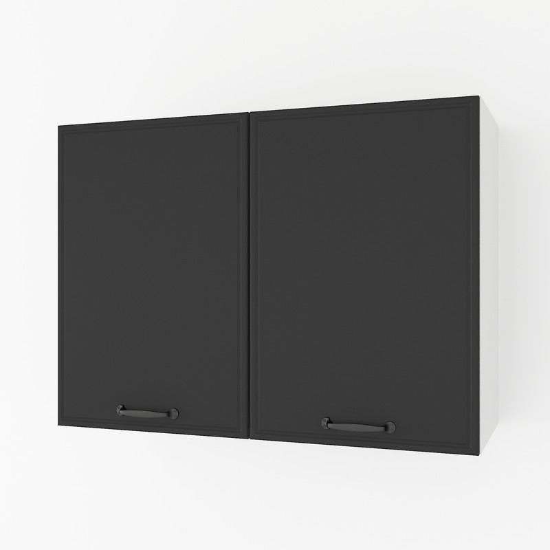 Шафа навісна 800мм, під сушку К-61 Білий+Чорний