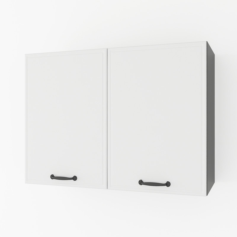 Шафа навісна 800мм К-62 Чорний+Білий