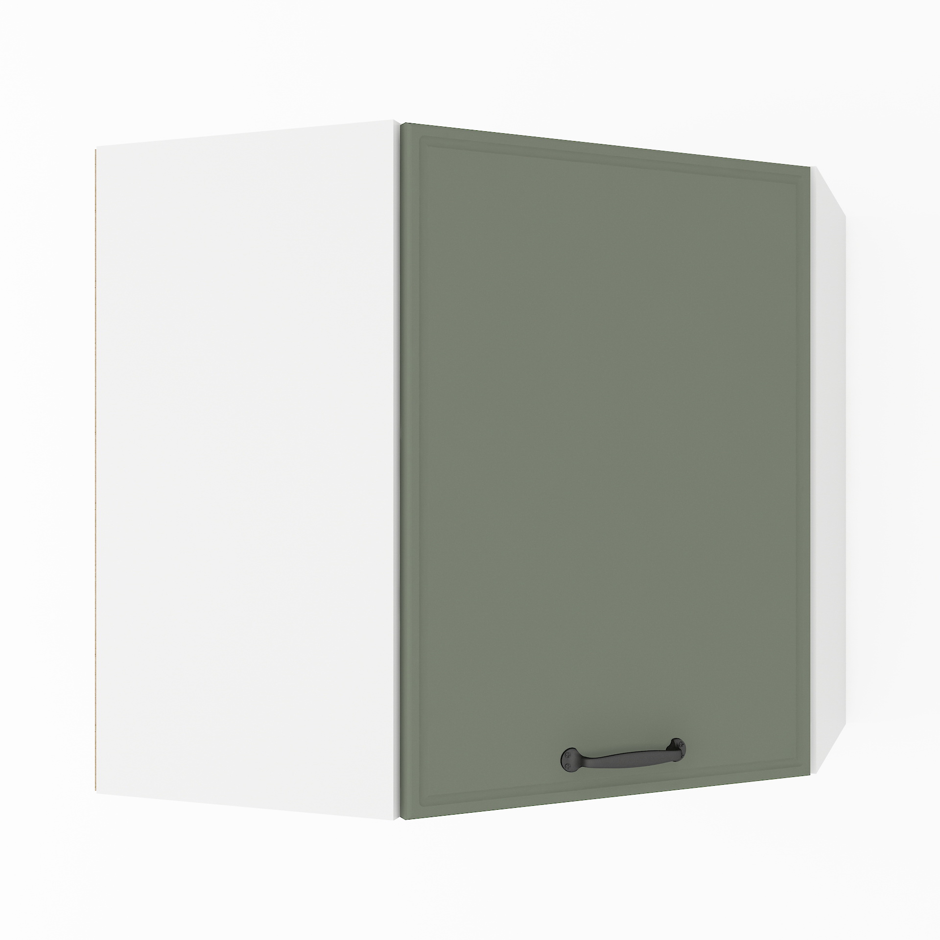 Шафа навісна кутова К-73 Білий+Камуфляж