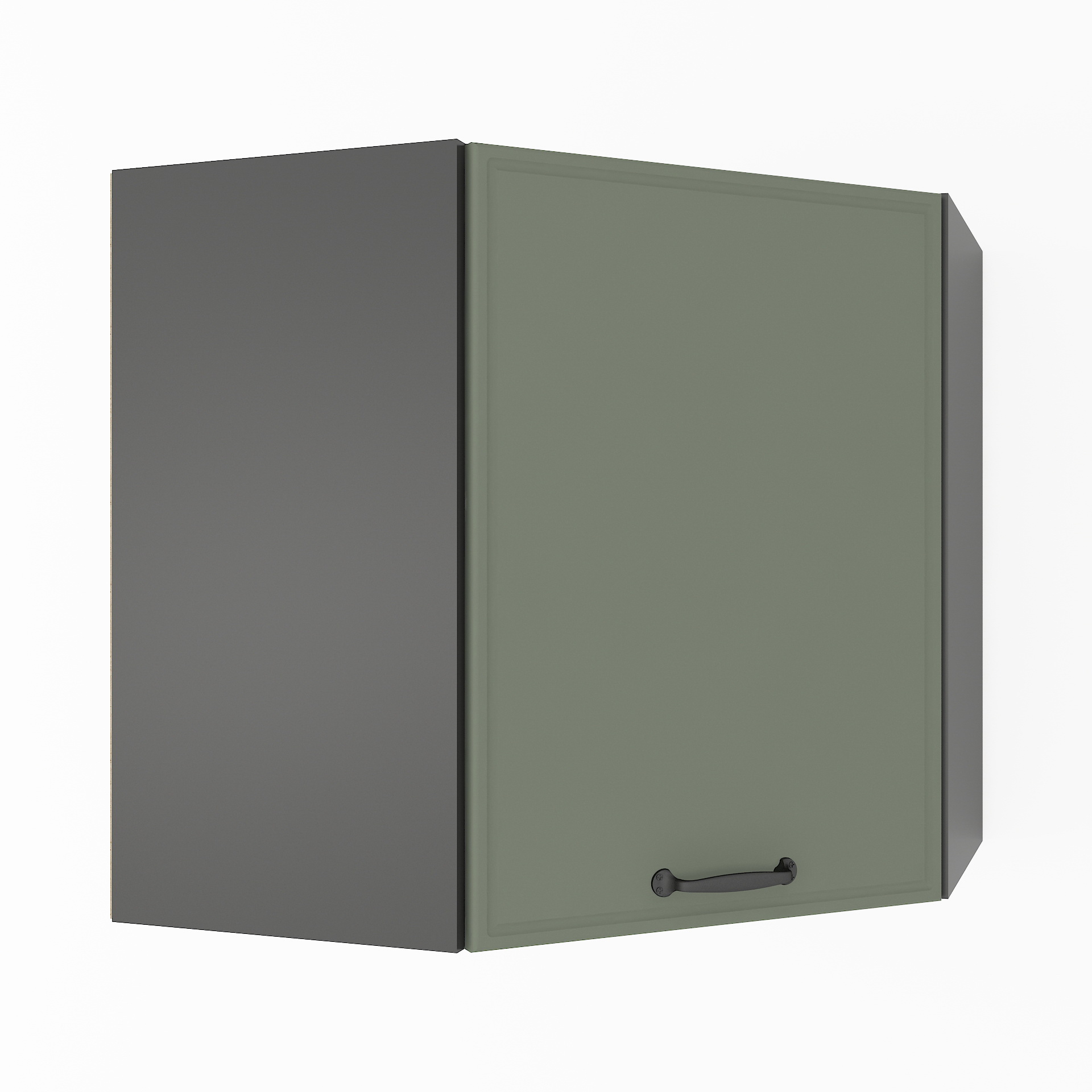 Шафа навісна кутова К-73 Чорний+Камуфляж