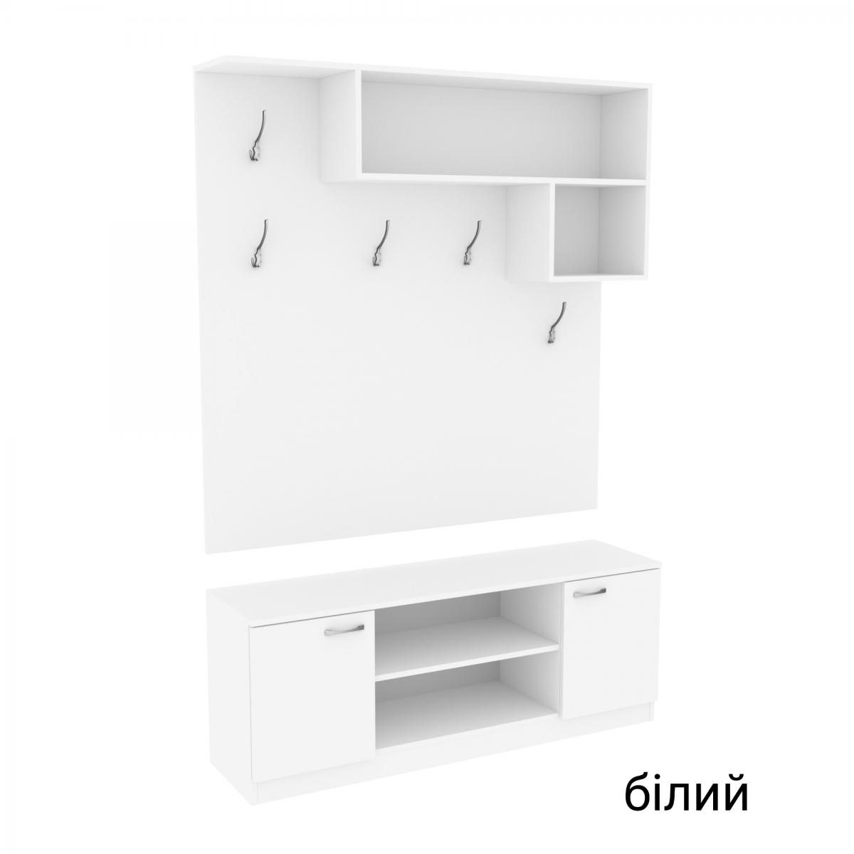 Передпокій ГКШ 10 1300мм Білий