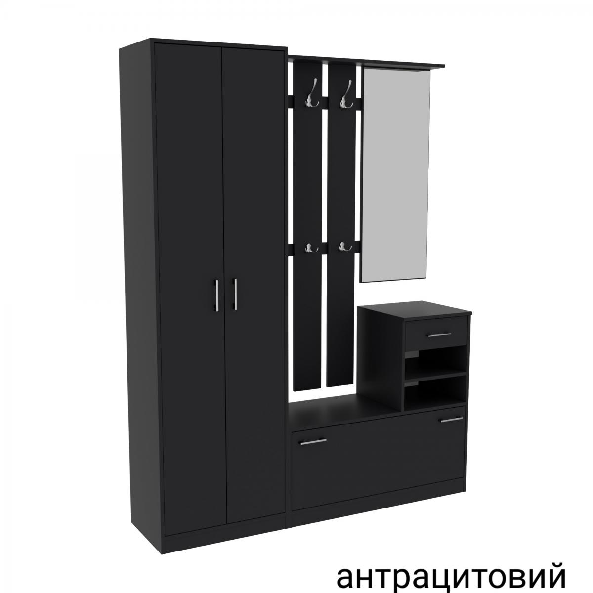 Передпокій SOLO 3 1600мм Антрацитовий