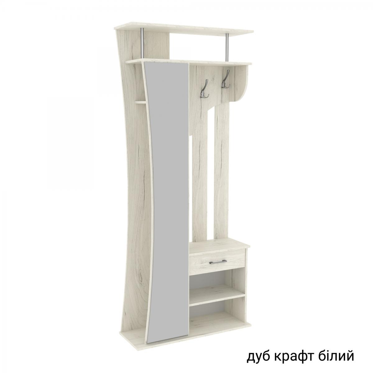 Передпокій SOLO 8 900мм Дуб Крафт Білий