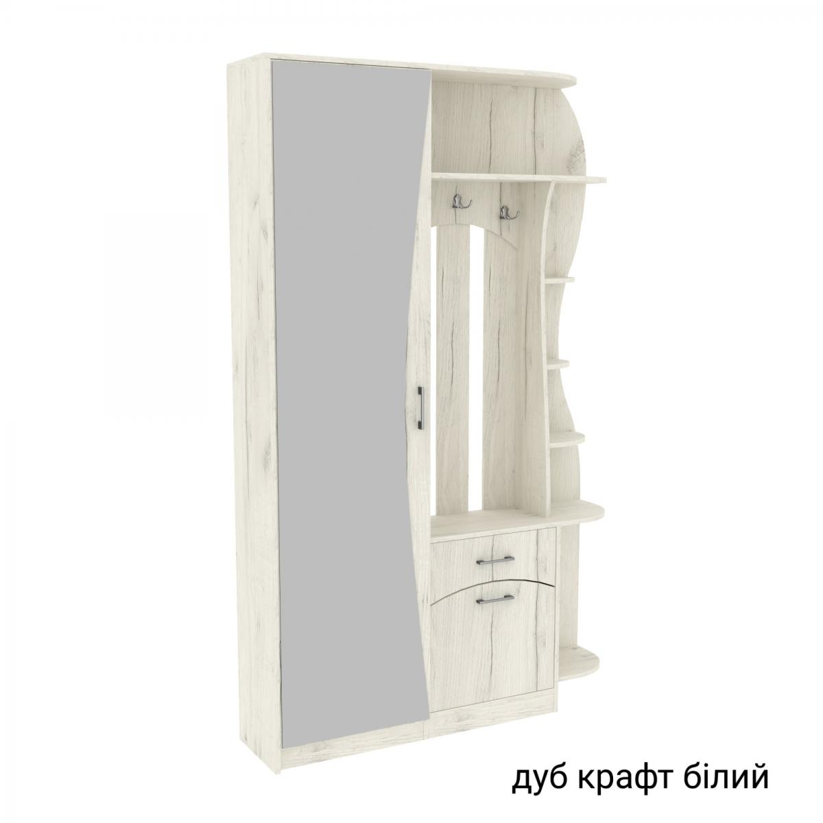 Передпокій SOLO 9 1300мм Дуб Крафт Білий