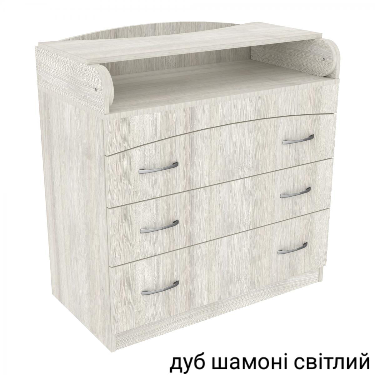 Комод пеленальний №2 (864 х 465 х 916) дуб шамоні світлий