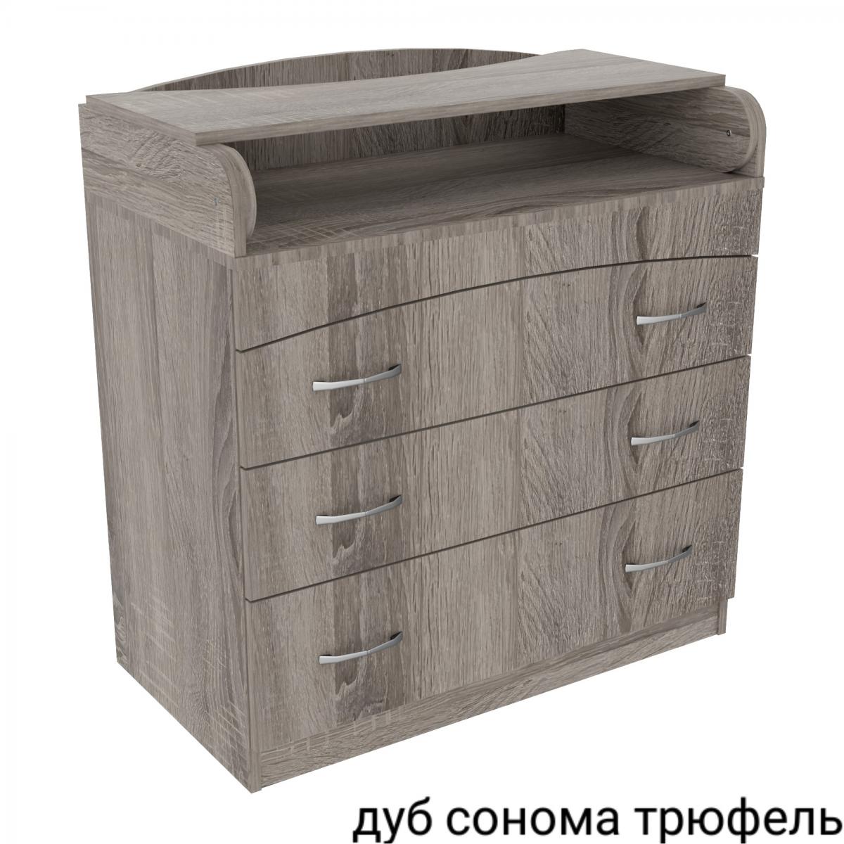 Комод пеленальний №2 (864 х 465 х 916) дуб сонома трюфель