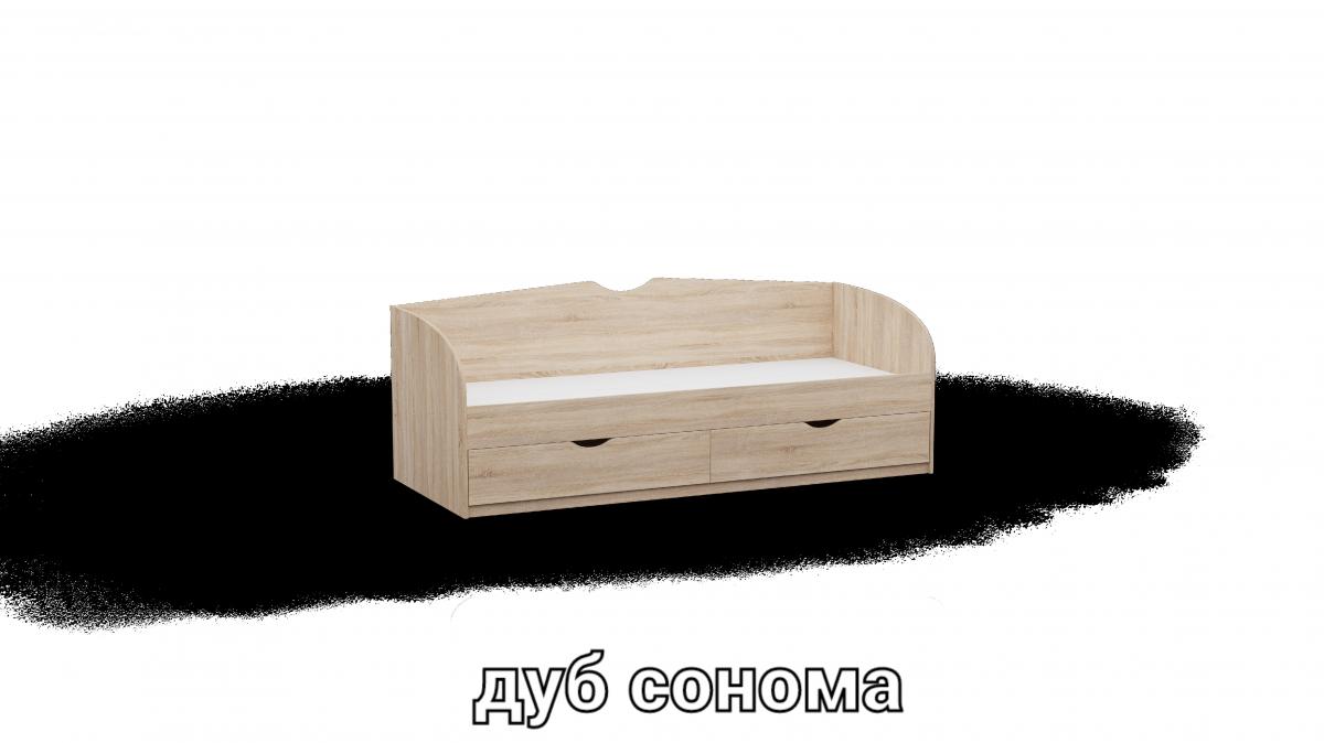 Ліжко односпальне L6 дуб сонома