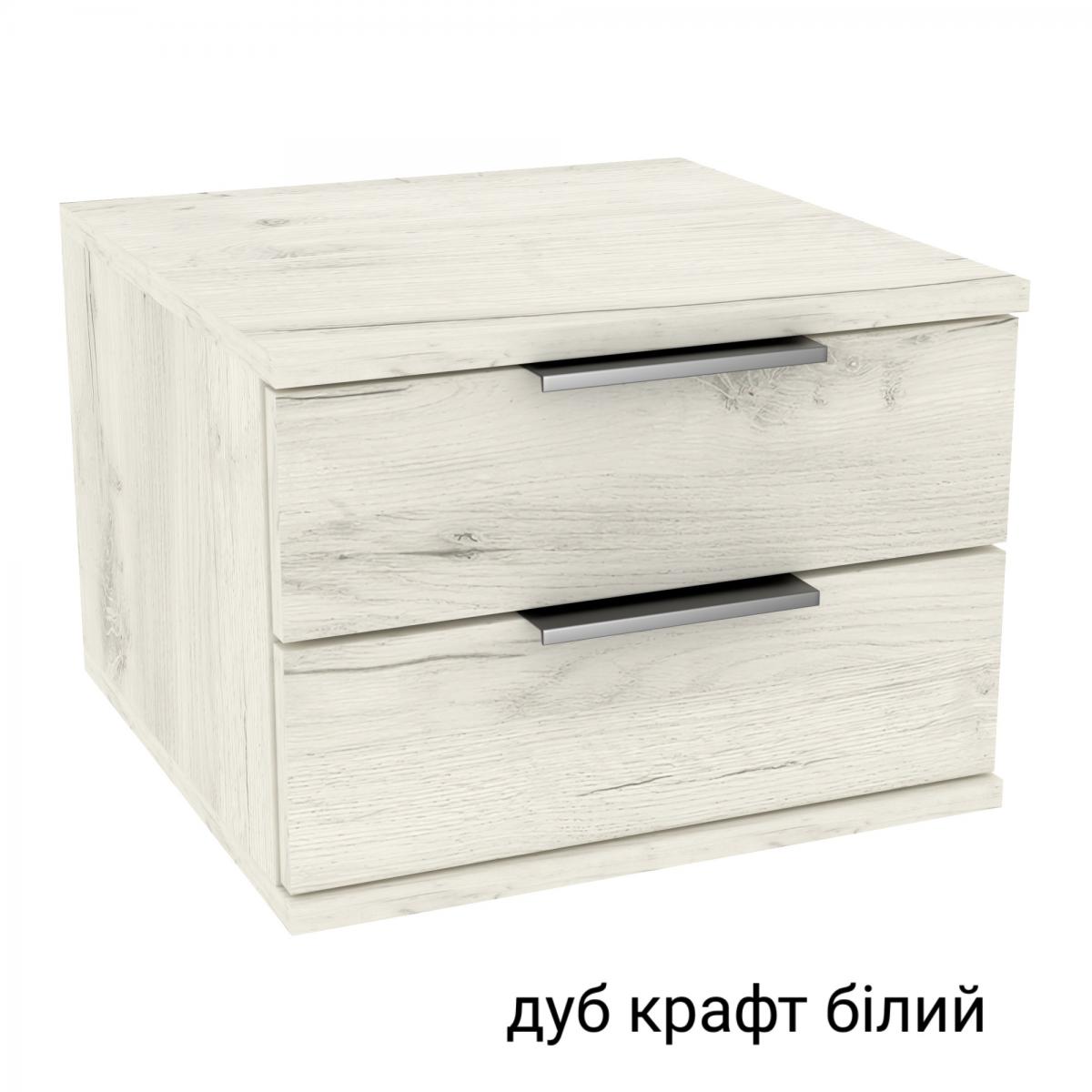 Тумба приліжкова KRISTAL дуб крафт білий